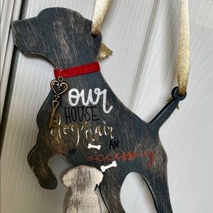 Funny Dog Hair Quote Wood Sign